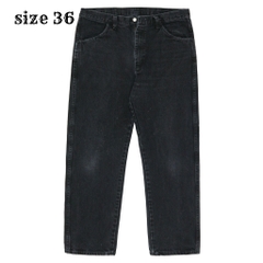 00s Rustler Black Denim Worker Jeans Size 36