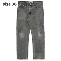 2000s Levi's 505 Faded Black Denim Jeans Size 36