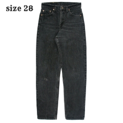 90s Levi's 550 USA Black Denim Jeans Size 28