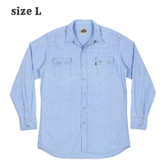 90s Levi's Japan Chambray Western Shirt Size L