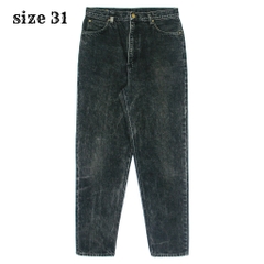 90s Lee Black Denim Tapered Jeans Size 31