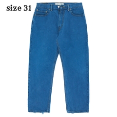 00s Levi's 505 Dyed Blue Denim Jeans Size 31