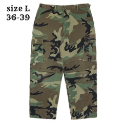 90s U.S. Army Woodland Camo Combat Trousers Size L