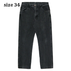 00s Rustler Black Denim Worker Jeans Size 34