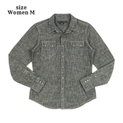 Ralph Lauren Chambray Western Shirt Women Size M