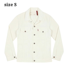00s Levi's Redloop White Trucker Jacket Size S