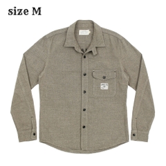 Avirex JPN Salt-pepper Cloth Work Shirt Size M