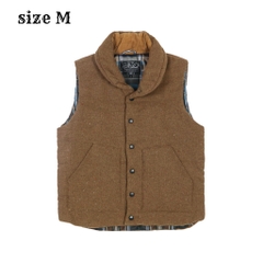 A Slash Brand Brown Quilted Vest Size M