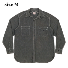 Full Count Japan Salt-Pepper Work Shirt Size M