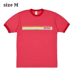 88Tees USA Made Ringer Tee Shirt Size M