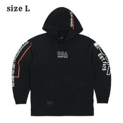 Avirex Logo Embroidery Hoodie Size L