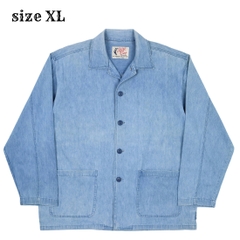 Hill Crop Selvedge Denim Chore Jacket Size XL