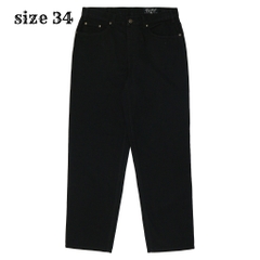 Eddie Bauer Relaxed Fit Black Denim Jeans Size 34