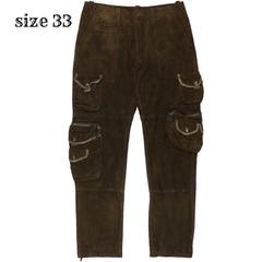 Rare Polo by Ralph Lauren Goat Suede Cargo Pants Size 33