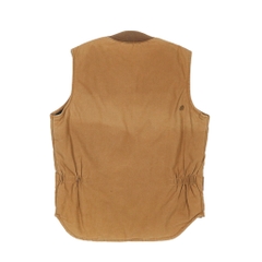 90s CAT Caterpillar Quilted Duck Vest Size L