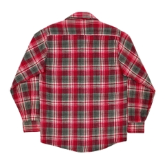 Vtg 80s Five Brother Plaid Flannel Shirt Size S