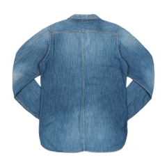 Big John Indigo Chambray Work Shirt Size S
