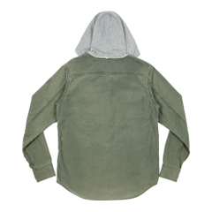 Slapshot Japan Made Olive Sateen Hooded Jacket Size M