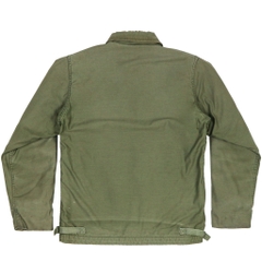 Vtg 80s U.S. Navy A-2 Deck Jacket Size S