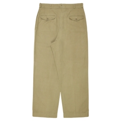 Vintage Wide Leg Khaki Trousers Size 34