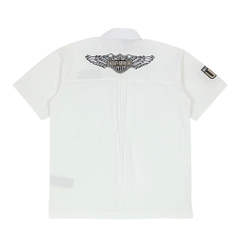 Harley Davidson White Work Shirt Size M
