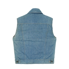 Vtg Big John Japan Padded Denim Vest Size M