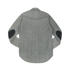 John Lawrence Sullivan Grey Denim Shirt Size M