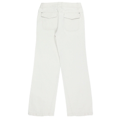 Eastboy White Canvas Bootcut Pants Size 26