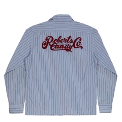 Groovers Japan Made Stripe Work Shirt Size L