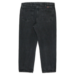 00s Rustler Black Denim Worker Jeans Size 38