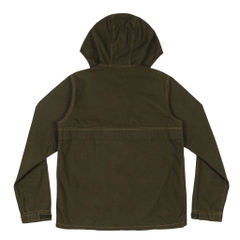 Kriff Mayer Olive Sateen Hooded Jacket Size M