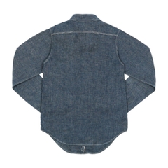 Skull Jeans Selvedge Chambray Work Shirt Size S