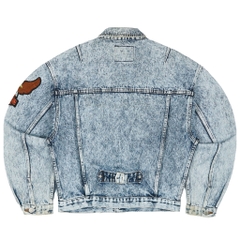 Vtg Blue Way Japan Trucker Denim Jacket Size M