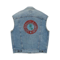 Vintage 80s Levi's USA Sleeve-cutted Denim Jacket Size L