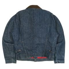 Vintage Key Imperial Quilted Lined Denim Jacket Size XL