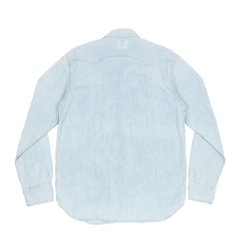 2012 Levi's Vintage Clothing Light Blue Western Shirt Size M