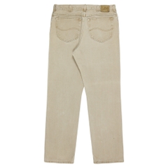 90s Lee Beige Denim Straight Fit Jeans Size 34