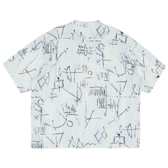 Vespa Brand Made in Japan Rayon Shirt Size M