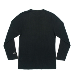 Hanes Comfort Black Waffle T-Shirt Size S