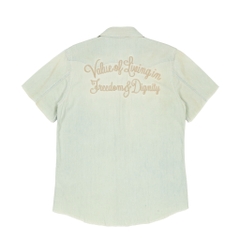 Stooge & Co Short-sleeve Denim Western Shirt Size S