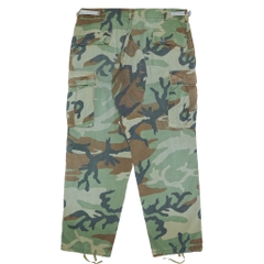 80s U.S. Army Woodland Camo Combat Trousers Size L