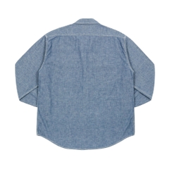 Hanes Japan Chambray Work Shirt Size L