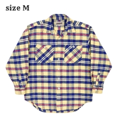 90s Wrangler Japan Flannel Work Shirt Size M