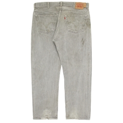 2010s Levi's 501 Gray Denim Jeans Size 38