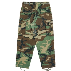 80s U.S. Army Woodland Camo Combat Trousers Size M