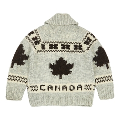 Canadian Cowichan Hand-knitted Wool Sweater Size M
