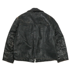 Vintage Miklos Sas NYPD Officer Leather Jacket Size L