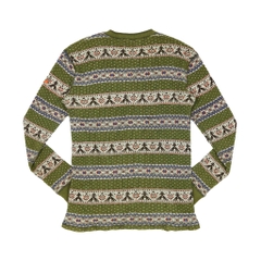 Ku USA Brand Native Pattern Henley Shirt Size L