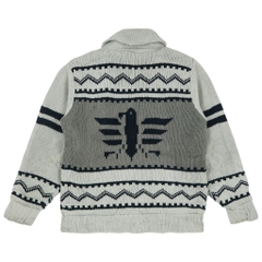 Magical Wave Quilt-lined Knitted Jacket Size M