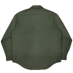 Vintage 70s Sears Perma Prest Olive Shirt Size L